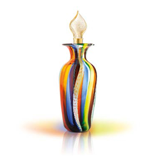 vaso-canne-multicolore دِ مرچنت آو ونیز مورانو آرت کالکشن گلدان دست ساز کانِ مولتی کالر - تصویر 1